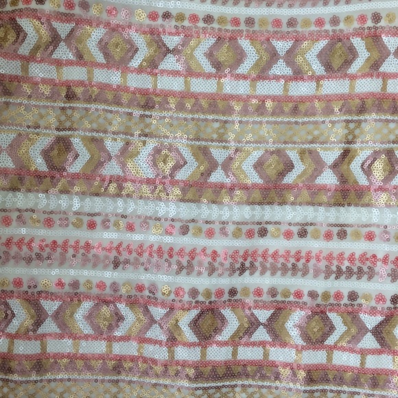 Mark Zunino cream sequined skirt - Picture 2 of 5